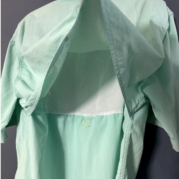 Bimini Bay Outfitters Short Sleeve Button Up Vented Fishing Shirt Size Medium - Picture 7 of 12